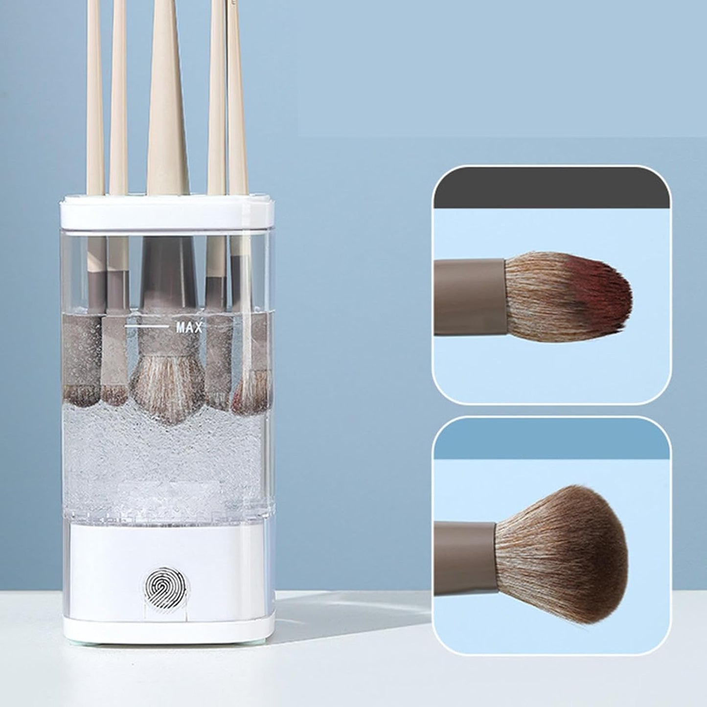 Portable Brush Cleaner, Makeup Brush Cleanser Tool, Makeup Brush Spinner, Quick-Drying Cosmetic Cleaner, Cosmetic Brush Cleaner Machine, Brush Cleaner Spinner, Makeup Brush Cleaner Tool