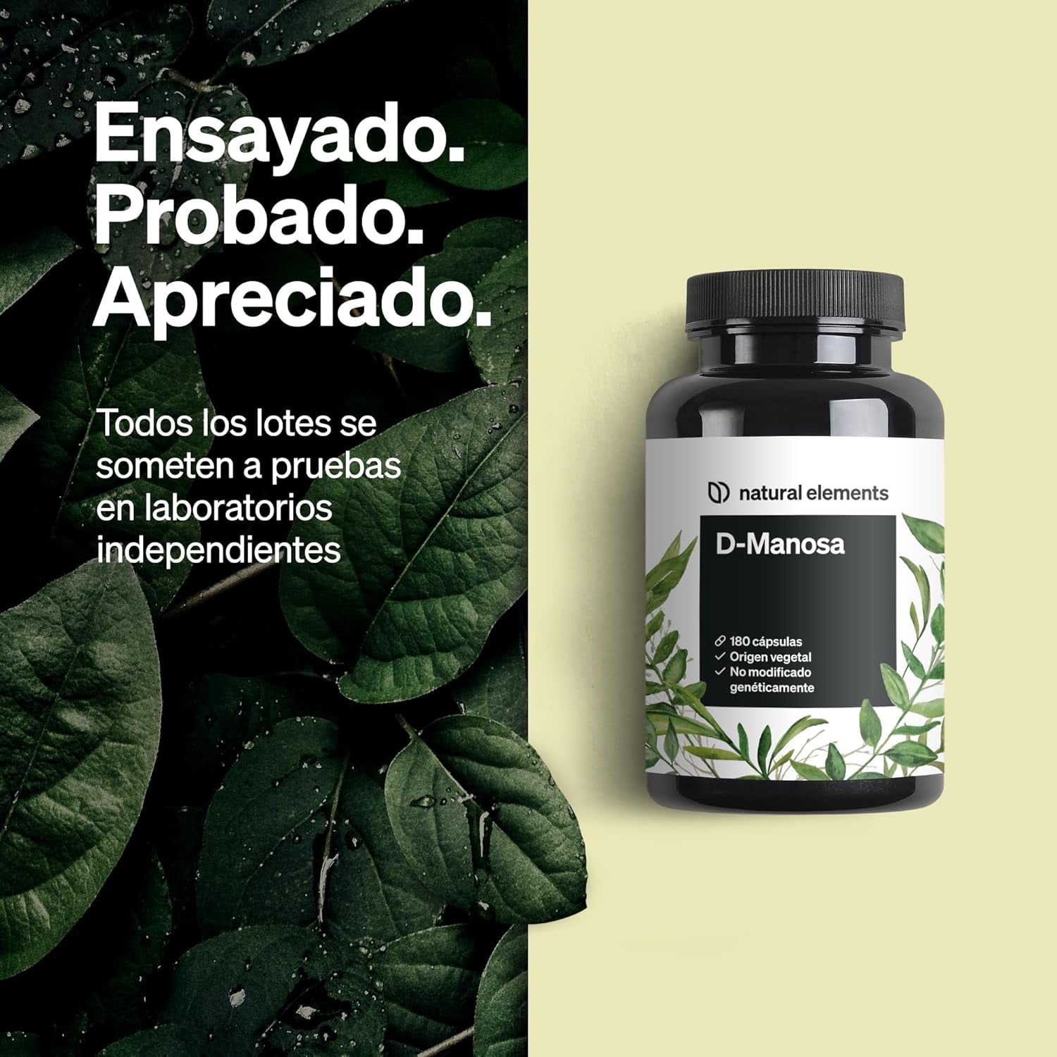 D-Manosa - 180 Cápsulas - 1800 Mg De D-Manosa Por Dosis Diaria - Vegano, Dosificación Óptima, Sin Aditivos No Deseados - Producido Y Probado En Laboratorio En Alemania