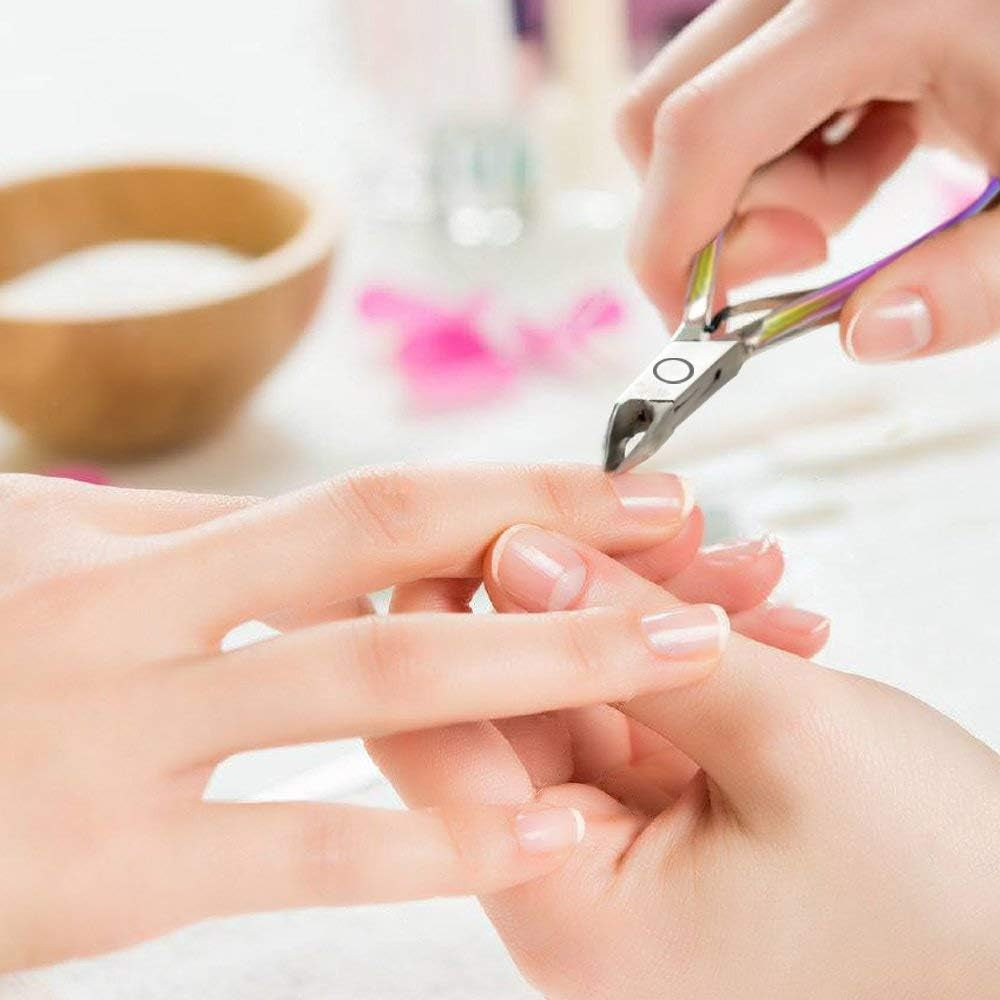 Alicates Para Cutículas Y Cutículas, Cortador De Cutículas Y Herramienta Para Quitar Cutículas, De Acero Inoxidable, Para Uñas Y Pies Herramientas De Manicura Y Pedicura