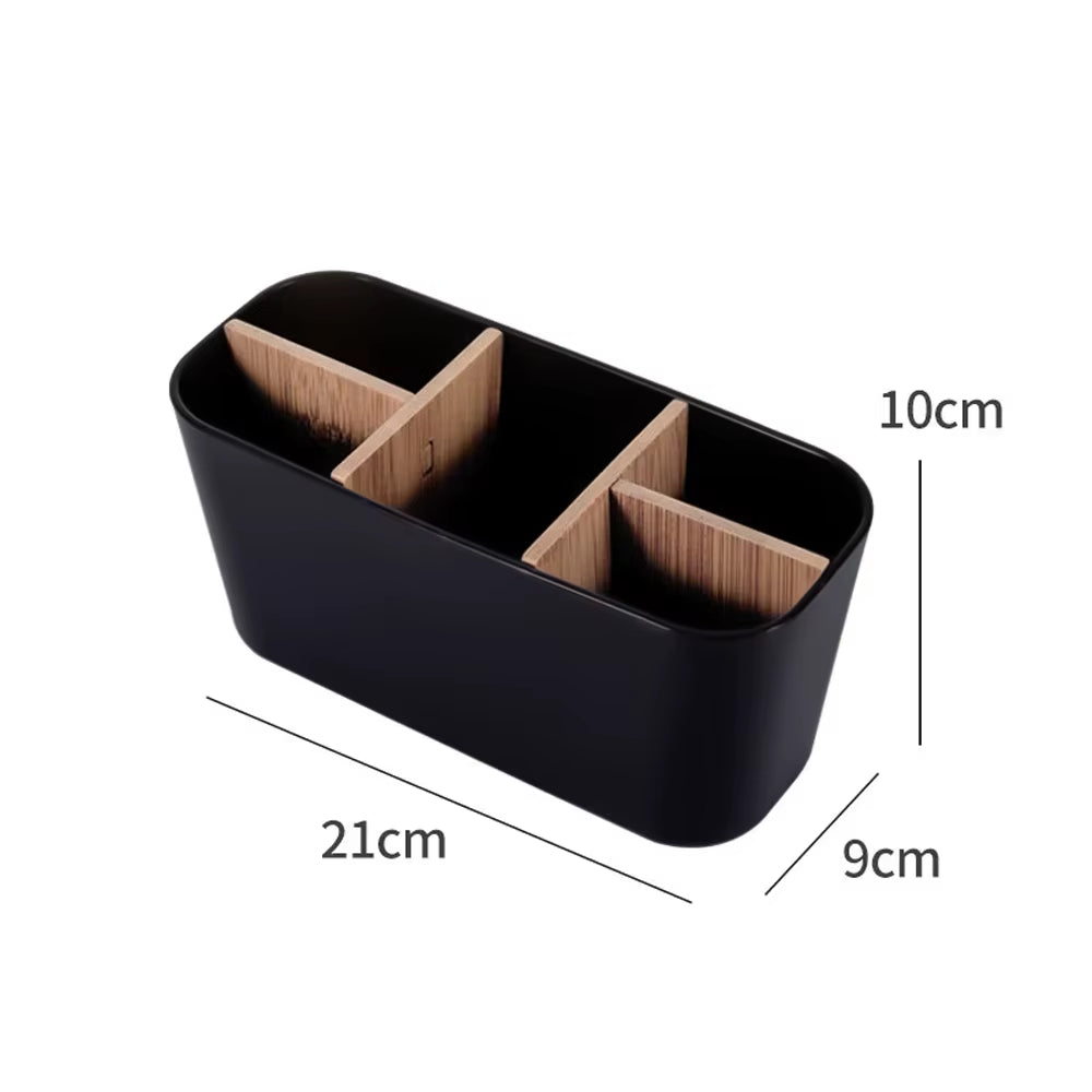 Bamboo Electric Toothbrush Holder Razor Makeup Brush Storage Box Toothpaste Toothbrush Stand Bathroom Accessories