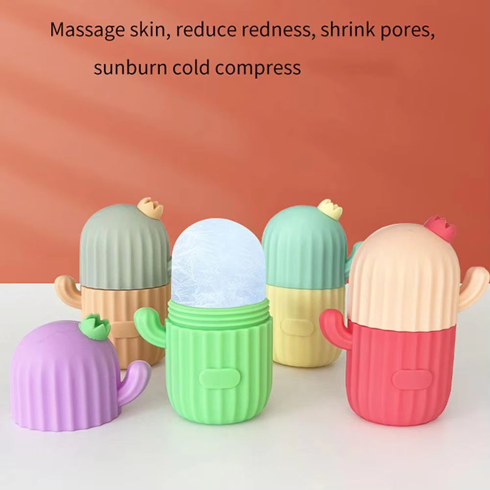 Silicone Ice Facial Roller Beauty Lifting Contouring Tools Trays Ice Balls Skin Care Face Massager Skin Care Tool