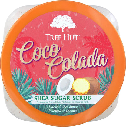 - Exfoliante Corporal De Azúcar - Coco Colada - Bote 510 G - Contiene Piña Y Manteca De Karité - Ayuda a Restaurar El Brillo De La Piel - Nutre En Profundidad Y Suaviza La Piel Seca