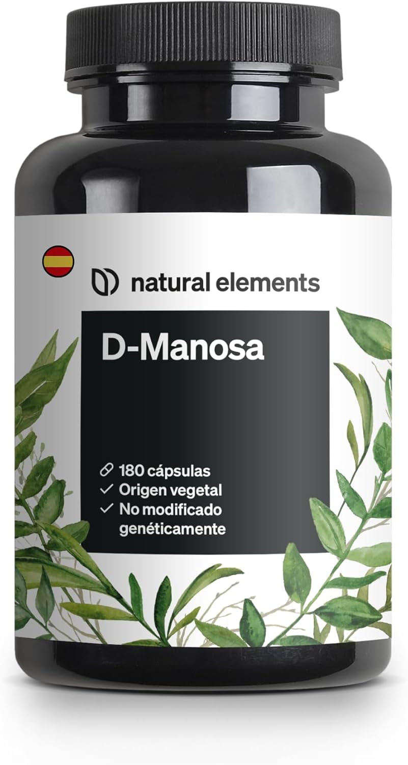 D-Manosa - 180 Cápsulas - 1800 Mg De D-Manosa Por Dosis Diaria - Vegano, Dosificación Óptima, Sin Aditivos No Deseados - Producido Y Probado En Laboratorio En Alemania