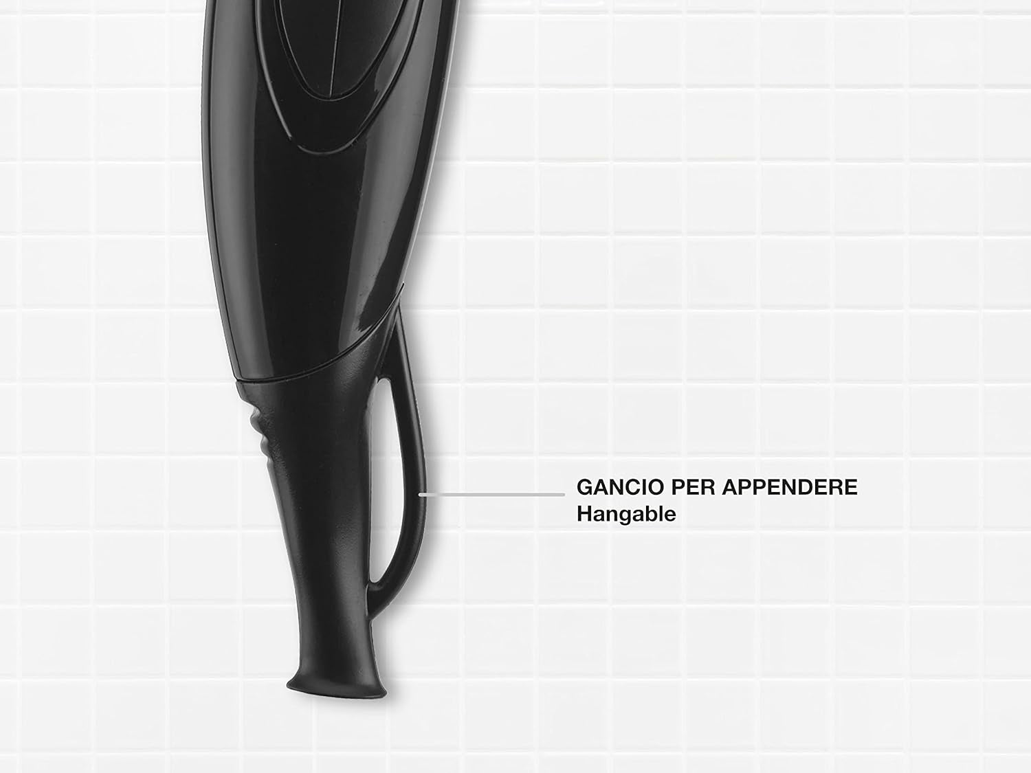 BEPER 40.979 Secador De Pelo De 2000 Vatios, Difusor Y Concentrador Incluidos, Mango Antideslizante, Negro